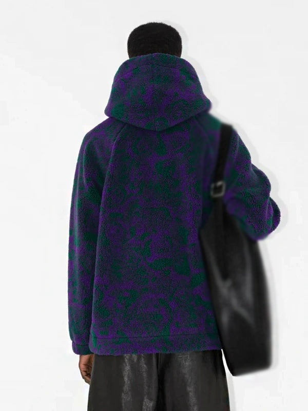 SNL Jacob Elordi Rose Print Fleece Hoodie