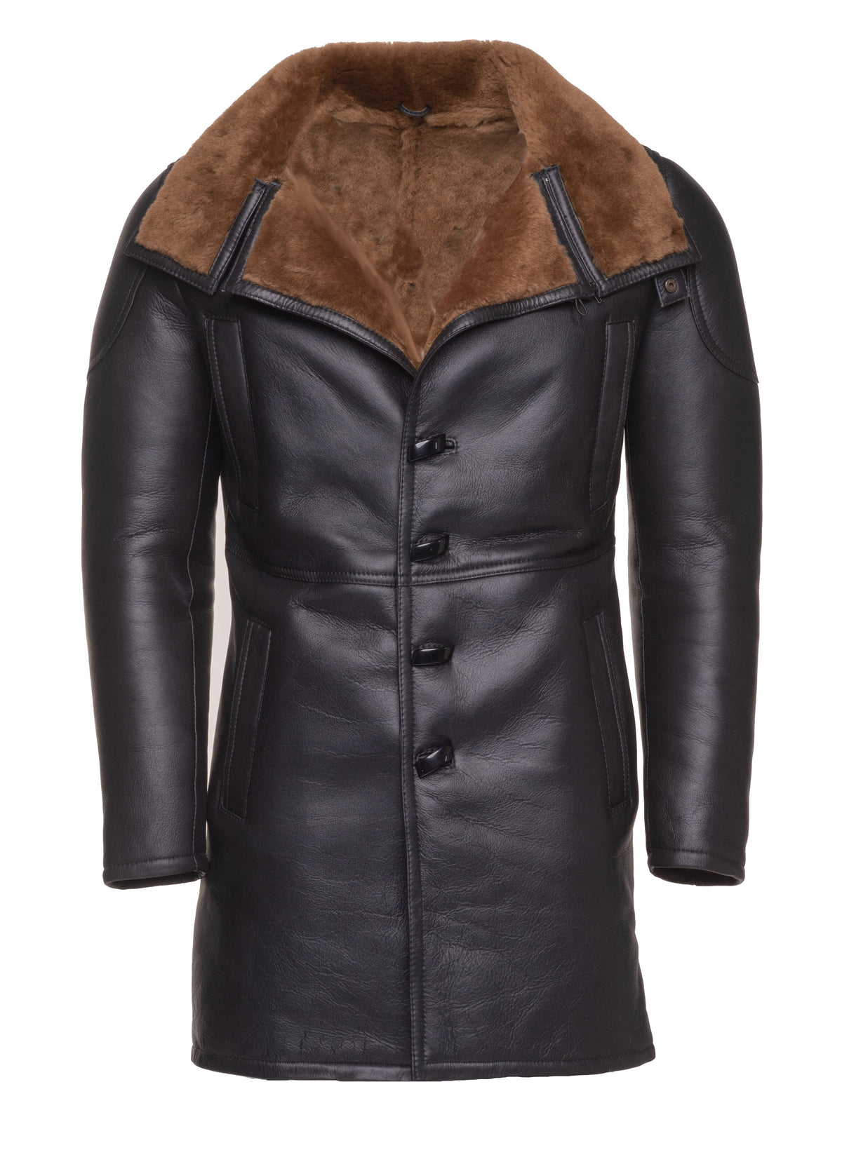 Real Shearling Coat inspired by Ryan Goslings Blade Runner 2049 Trench Coat