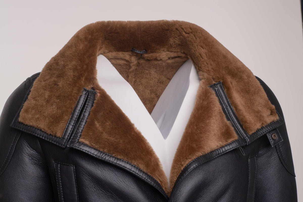 Real Shearling Coat inspired by Ryan Goslings Blade Runner 2049 Trench Coat
