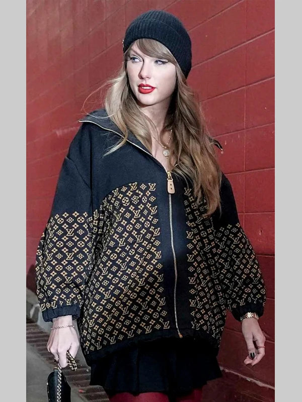 Taylor Swift Louis Vuitton Monogram Jacquard Knit Jacket